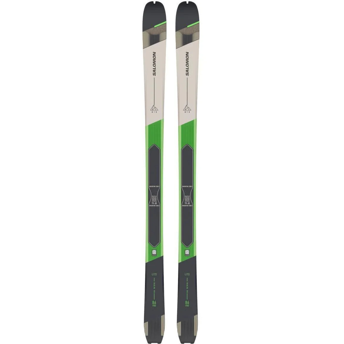 Salomon MTN 86 Pro Touring Skis Green 180