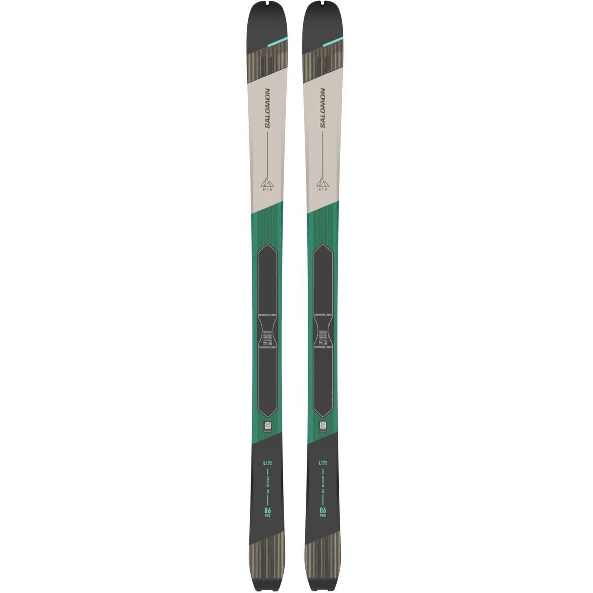 Salomon MTN 86 W PRO Alpine Touring Ski Skis - Touring Skis - Ski Mountaineering - Womens Salomon 156  