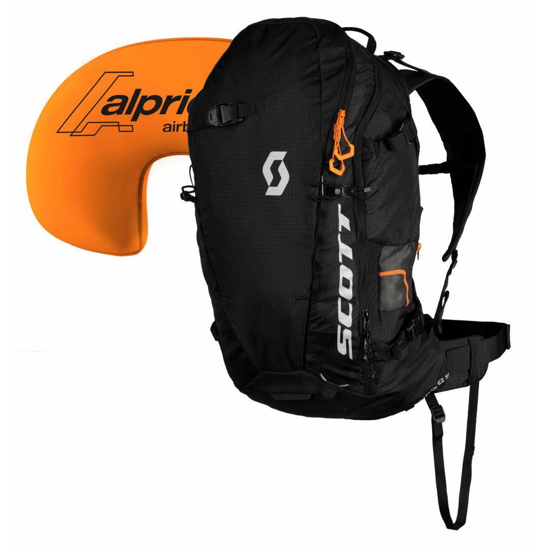 Scott E2 Patrol 30L Airbag Pack Backpacks and Bags - Winter Pack Airbag SCOTT Black - Normal Length Kit 