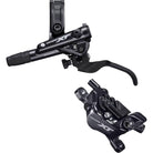 Shimano Deore XT BL-M8100/BR-M8120 Disc Brake and Lever - Front, Hydraulic, Post Mount, 4-Piston, Finned Metal Pads, Black - Cripple Creek Backcountry