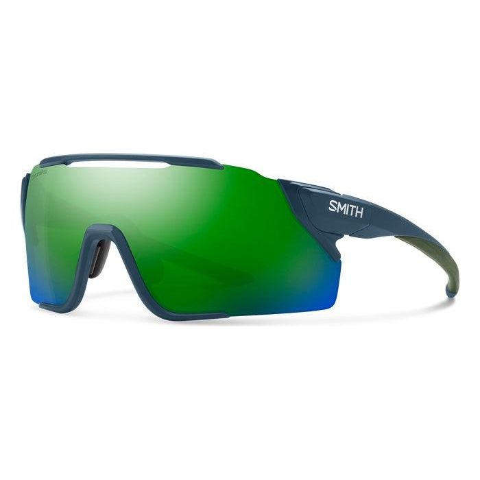 Smith Attack MAG MTB Sunglasses Eyewear - Sunglasses Smith Optics Matte Stone | ChromaPop Green Mirror  