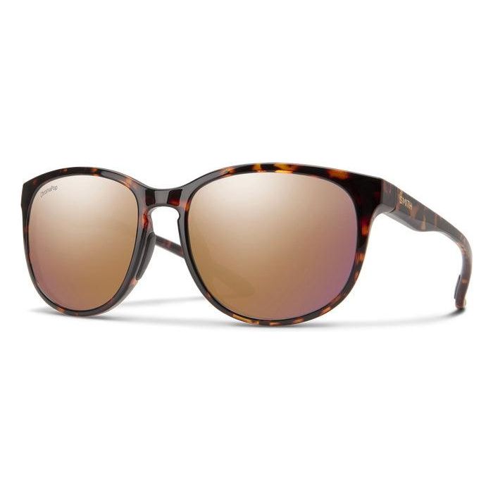 Smith Lake Shasta Sunglasses Eyewear - Sunglasses Smith Optics Tortoise || ChromaPop Polarized Rose Gold Mirror  