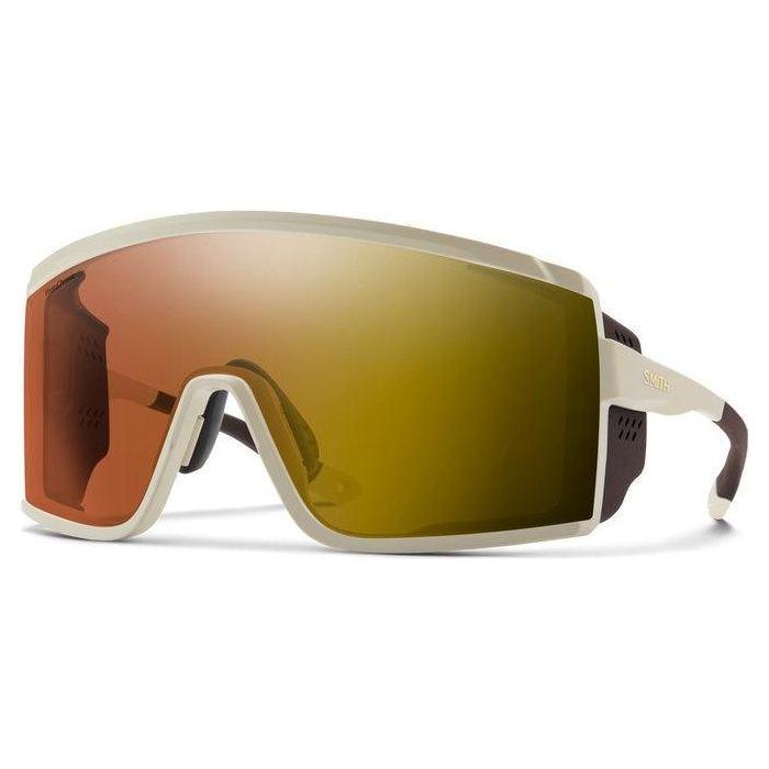 Ct Matte Bone ChromaPop Glacier Photochromic Copper to Gray with Gold Mirror Smith Pursuit Glacier Sunglasses