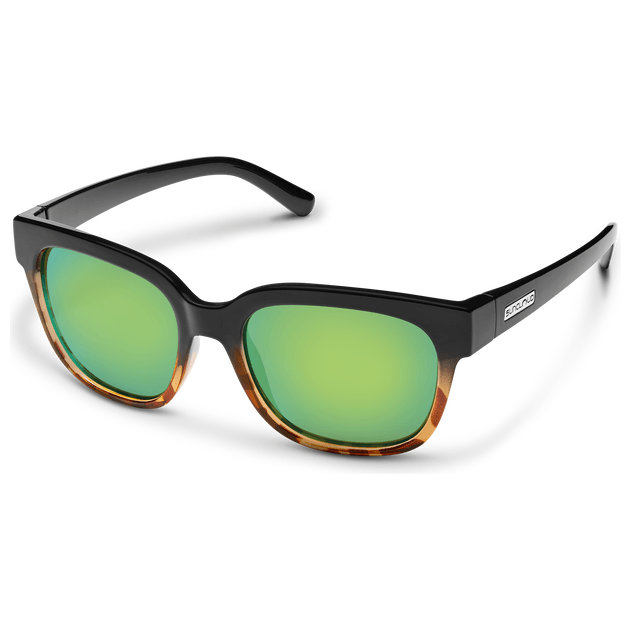 Sun Cloud Affect Sunglasses Eyewear - Sunglasses Suncloud Havana Gradient | Polarized Green Mirror  