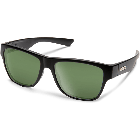 Sun Cloud Redondo Sunglasses Eyewear - Sunglasses Suncloud Matte Black || Polarized Gray Green  