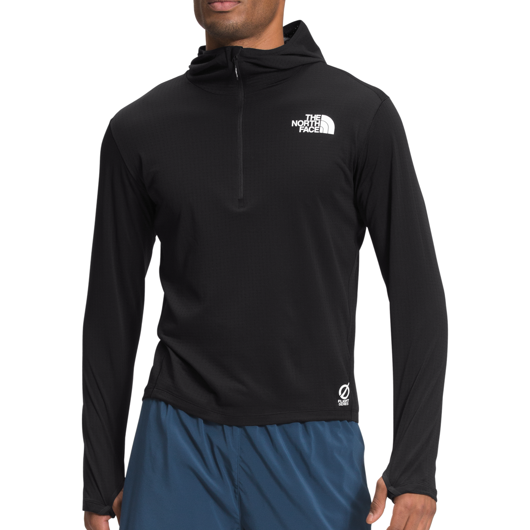 The North Face M Flight Elevation 1/2 Zip Long Sleeve Mens Summer Apparel The North Face Small TNF Black 