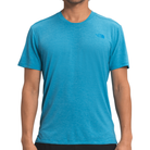 The North Face M Wander Short Sleeve Summer Apparel - Mens The North Face Medium Meridian Blue Heather 