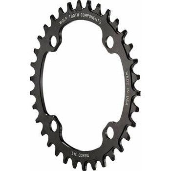 Wolf Tooth 104 BCD Chainring - Drop-Stop, Black - Cripple Creek Backcountry
